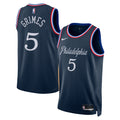 Philadelphia 76ers Nike 2025/26 City Edition Swingman Jersey - Navy - Quentin Grimes - Unisex product image 1, provided for