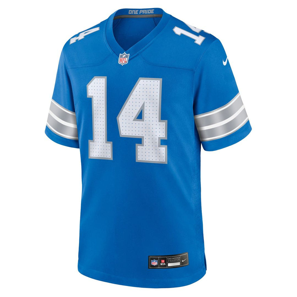 Detroit Lions Amon-Ra St. Brown Nike Blue Game Jersey product image 2, provided for visual reference and product detail