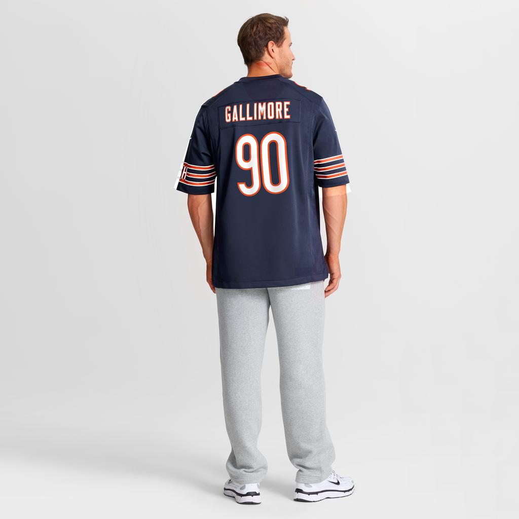 Chicago Bears Neville Gallimore Nike Navy Team Game Jersey product image 5, provided for visual reference and product detail