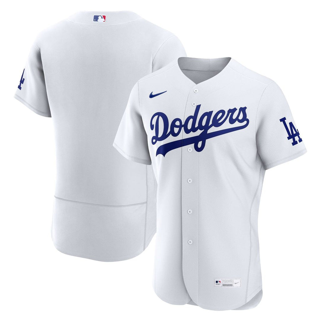 Los Angeles Dodgers Nike White Home Authentic Jersey product image 1, provided for visual reference and product detail review