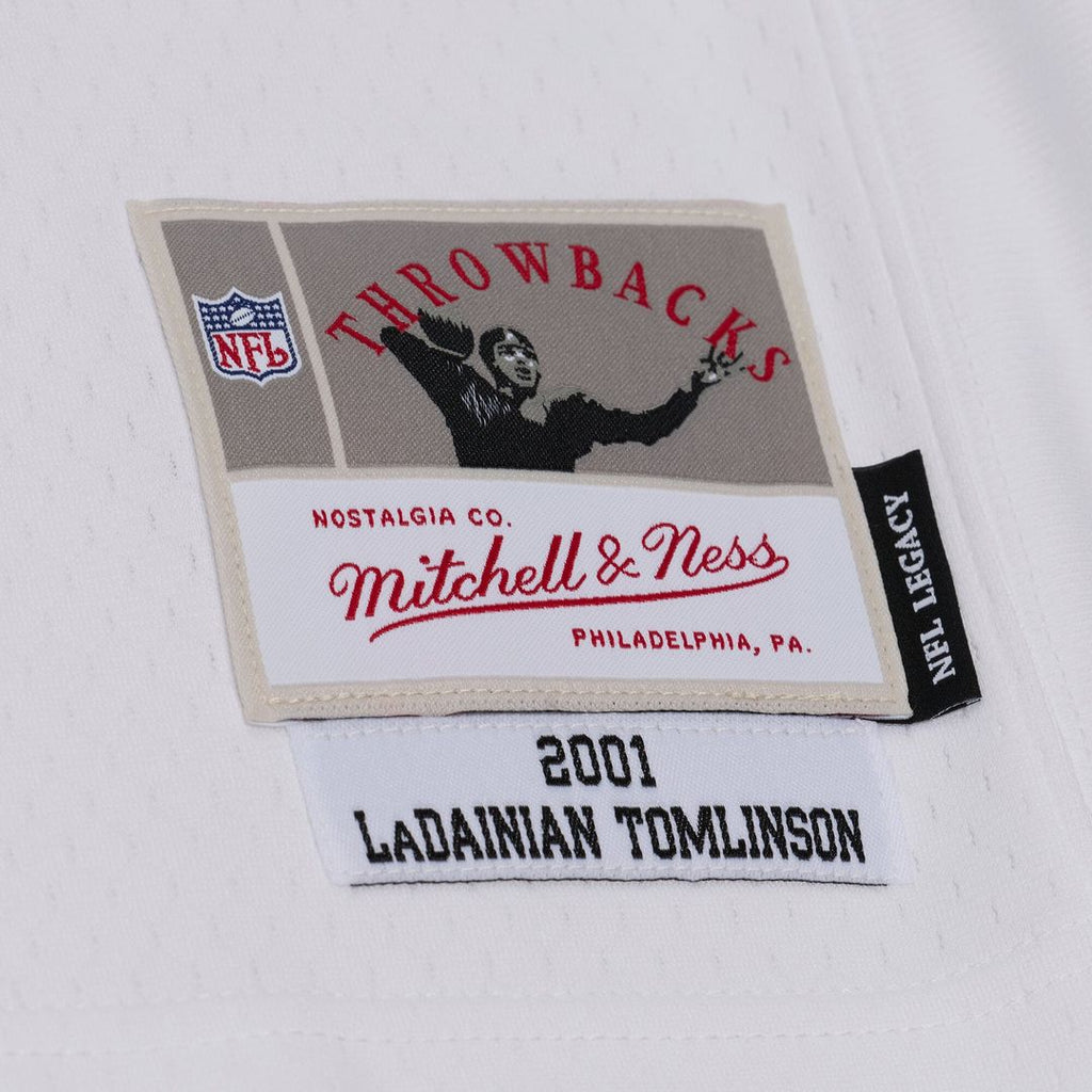 San Diego Chargers LaDainian Tomlinson Mitchell & Ness White 2001 Legacy Replica Player Jersey product image 4, provided for