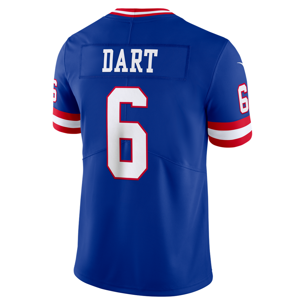 New York Giants Jaxson Dart Nike White Vintage White Vapor Untouchable Stitched Limited Jersey product image 9, provided for