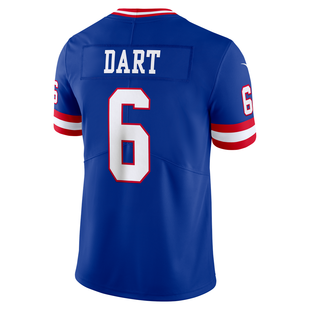 New York Giants Jaxson Dart Nike White Vintage White Vapor Untouchable Stitched Limited Jersey product image 9, provided for