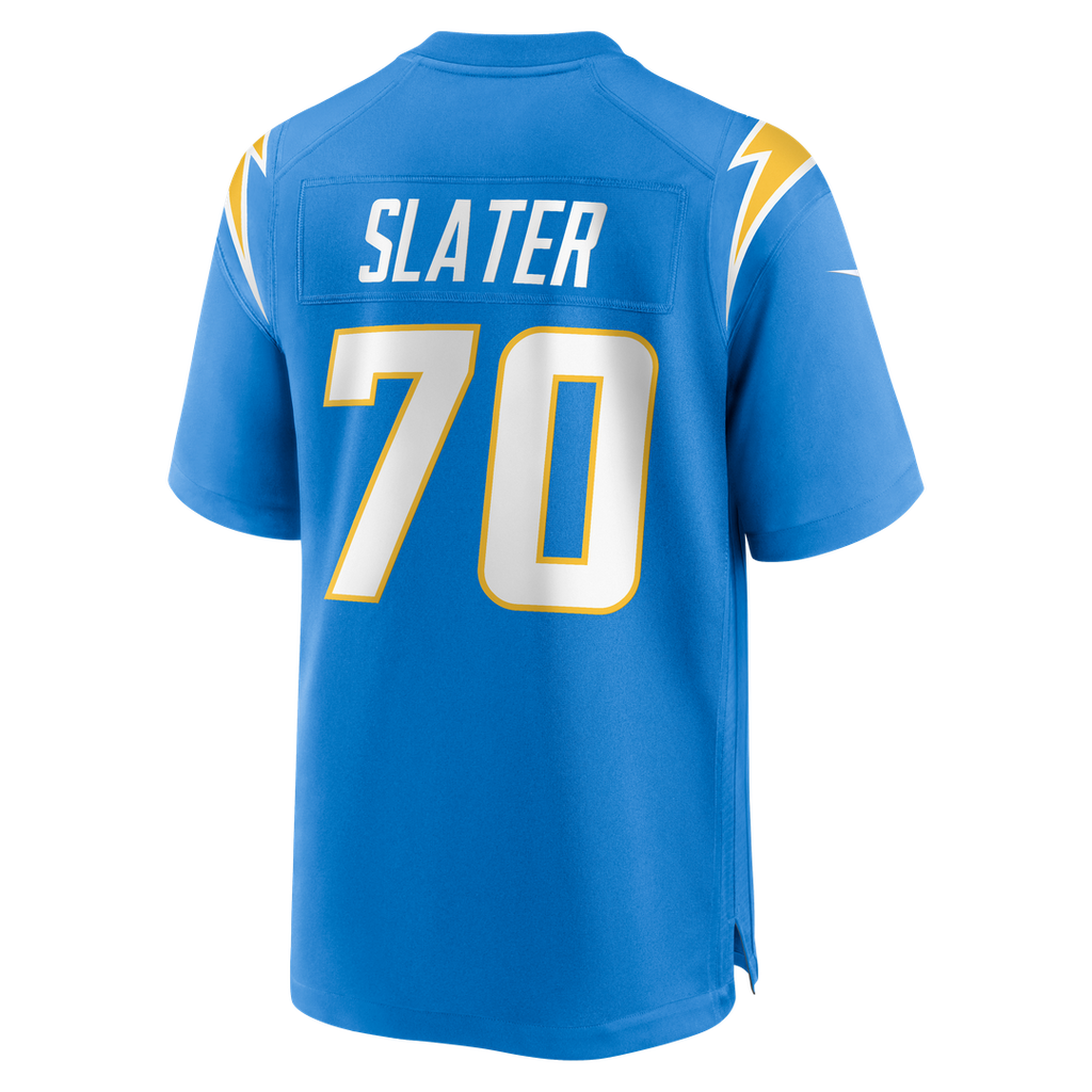 Los Angeles Chargers Rashawn Slater Nike Powder Blue Game Jersey product image 3, provided for visual reference and product