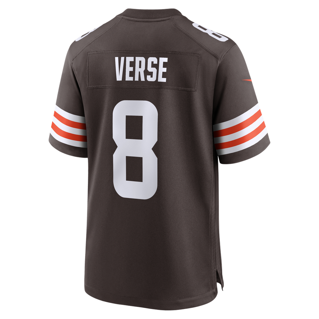 Cleveland Browns Jared Verse Nike Brown Nike Game Jersey product image 7, provided for visual reference and product detail