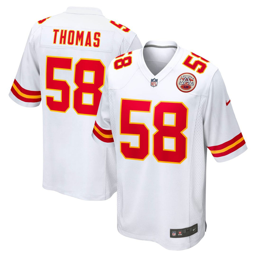 Kansas City Chiefs Derrick Thomas Nike White Retired Player Game Jersey product image 4, provided for visual reference and