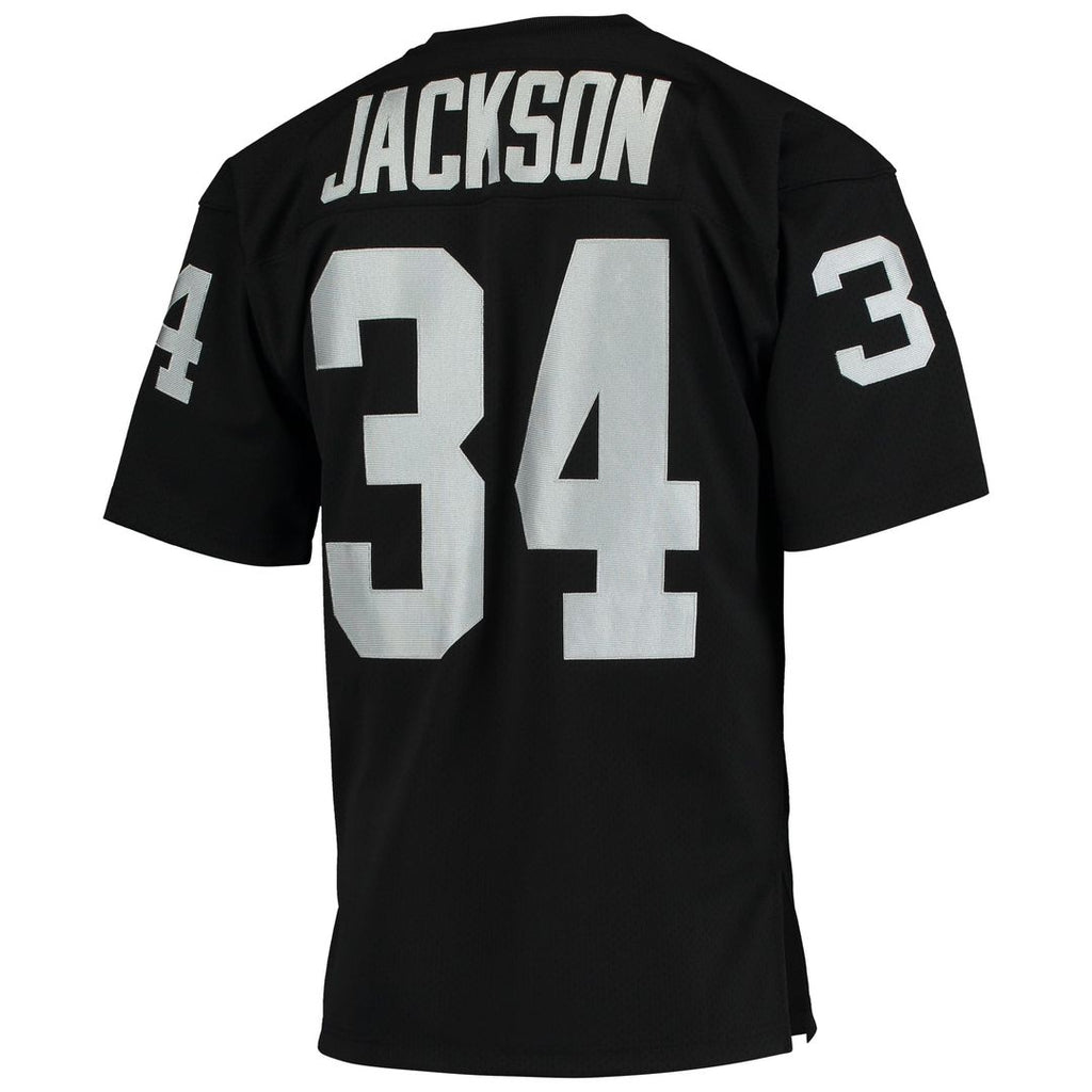 Las Vegas Raiders 1990 Bo Jackson Mitchell & Ness Black Authentic Throwback Retired Player Jersey product image 3, provided