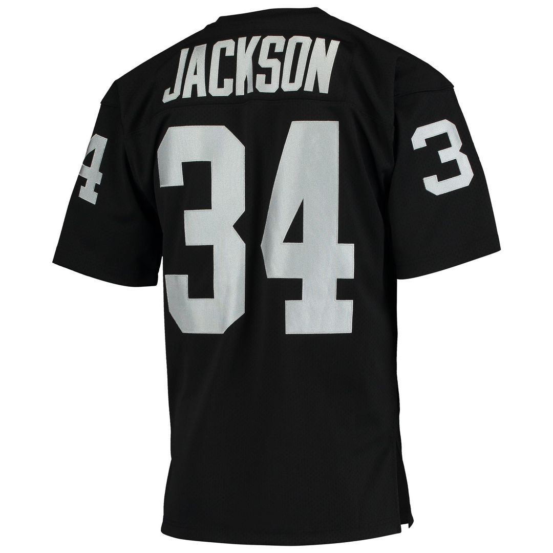 Las Vegas Raiders 1990 Bo Jackson Mitchell & Ness Black Authentic Throwback Retired Player Jersey product image 3, provided