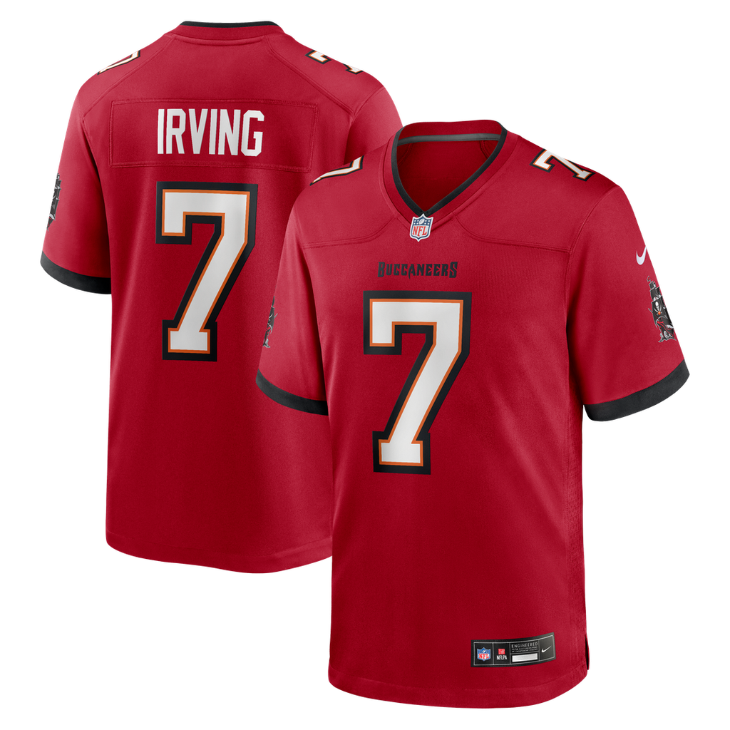 Tampa Bay Buccaneers Bucky Irving Nike Orange Alternate Game Jersey product image 13, provided for visual reference and
