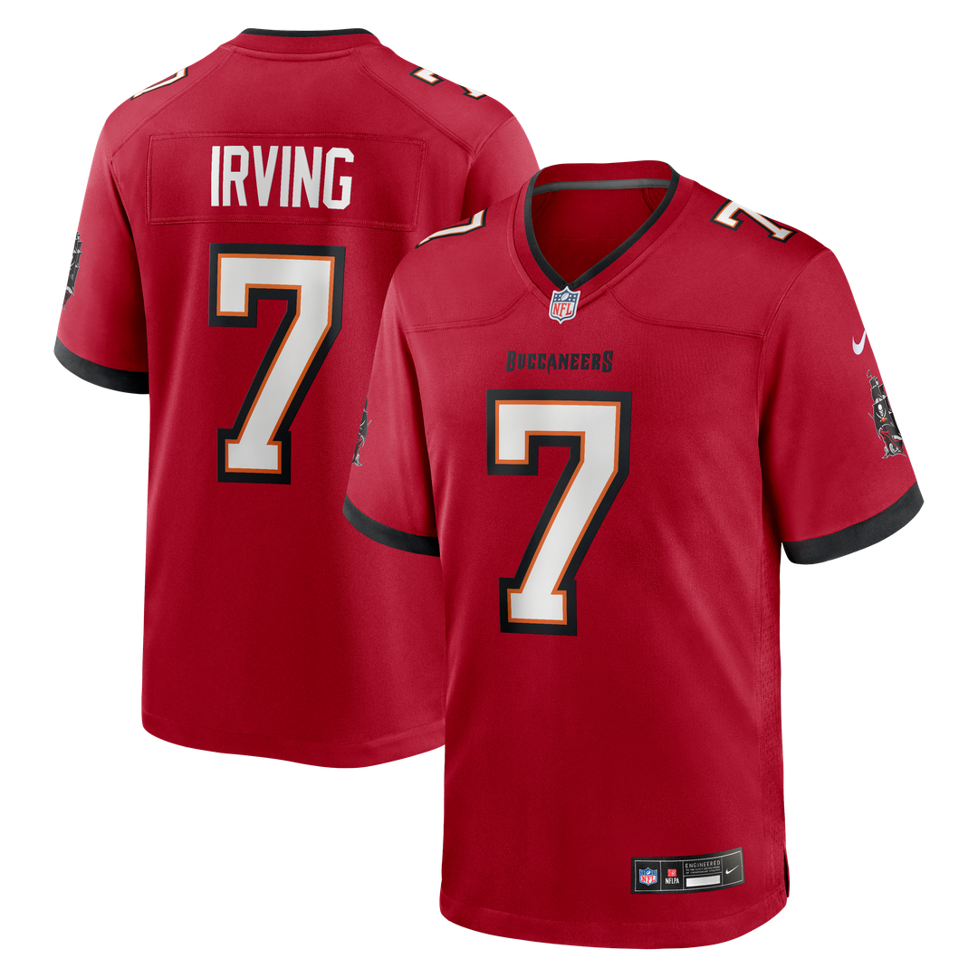 Tampa Bay Buccaneers Bucky Irving Nike Red Game Jersey product image 9, provided for visual reference and product detail