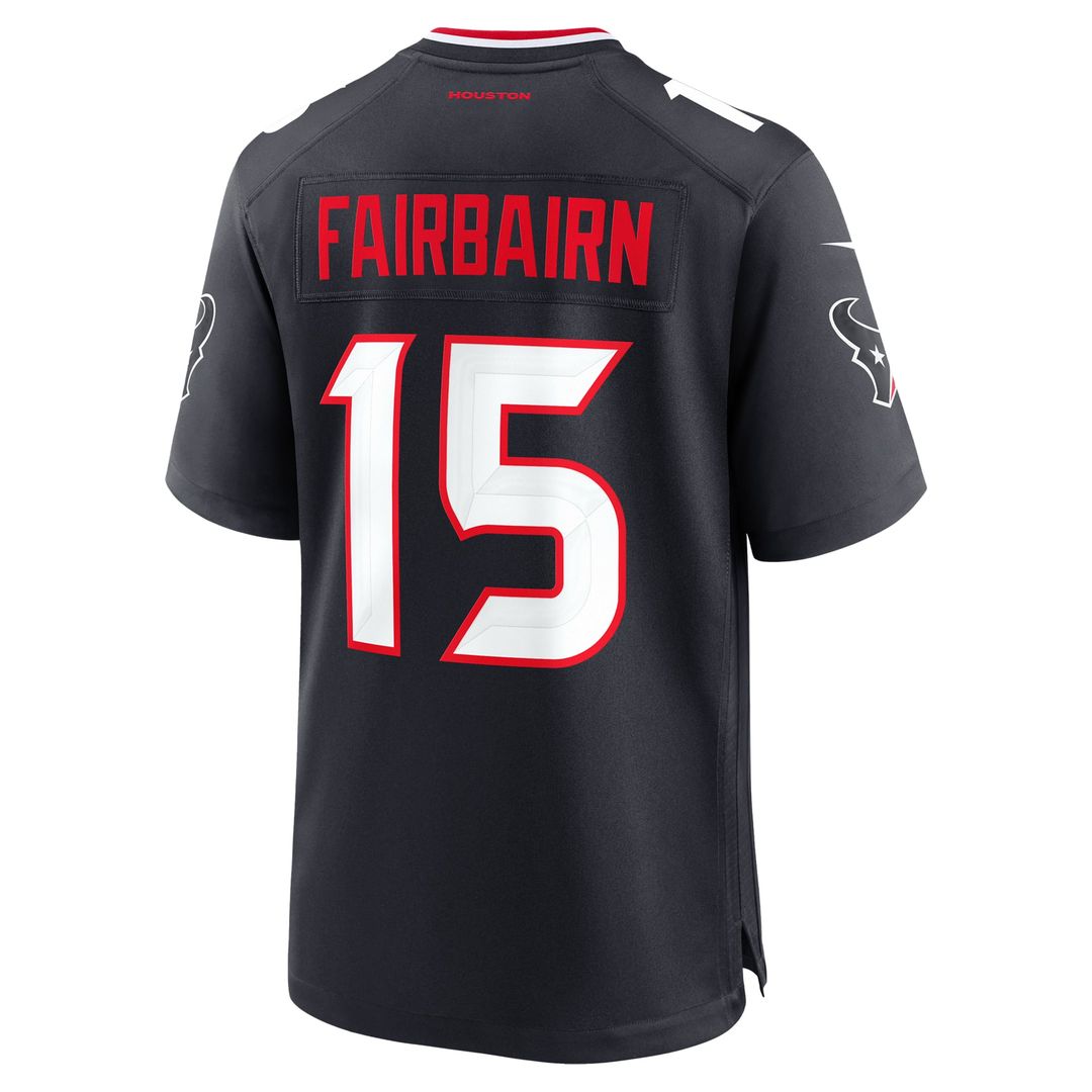 Houston Texans Ka'imi Fairbairn Nike Navy Team Game Jersey product image 3, provided for visual reference and product detail