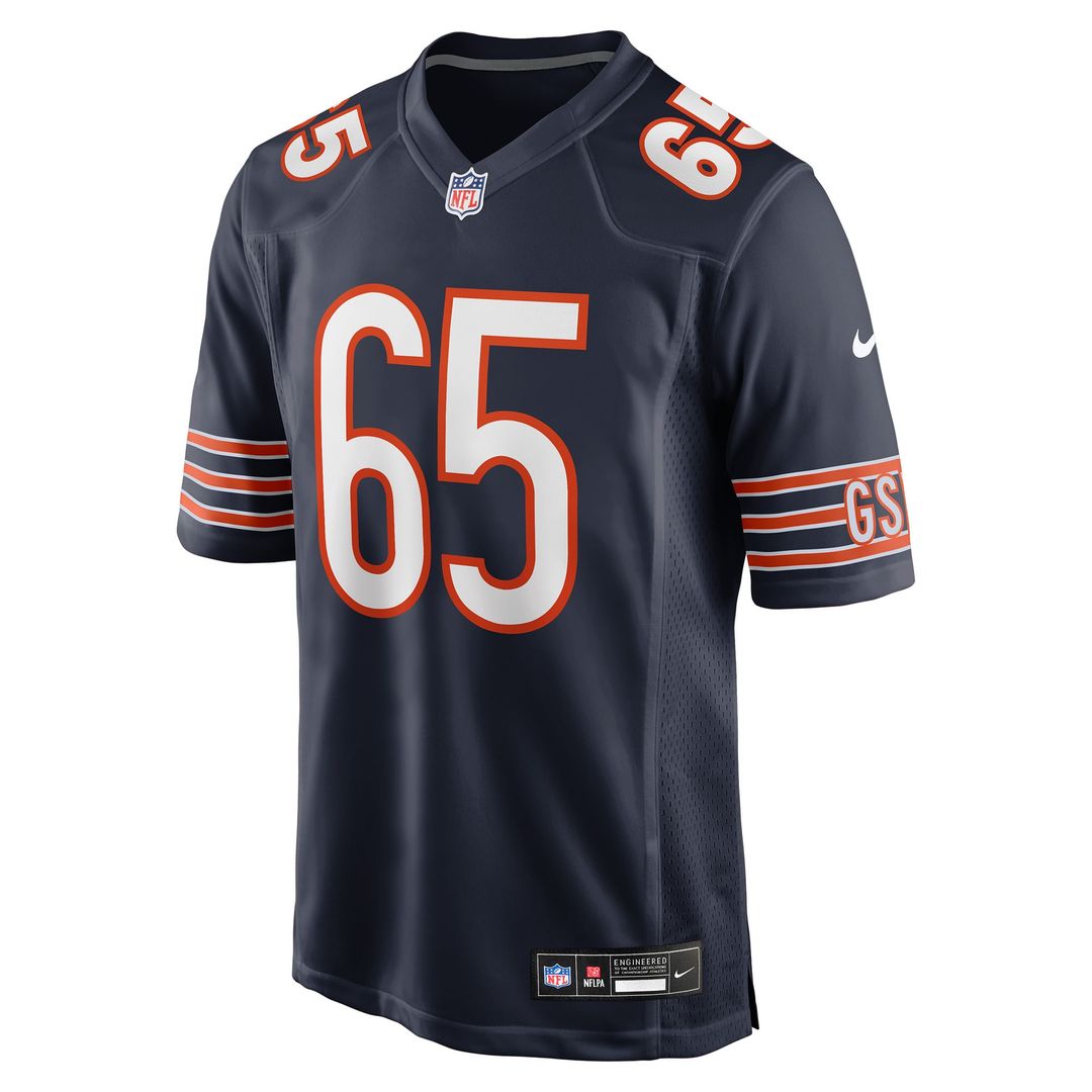 Chicago Bears Luke Newman Nike Navy Team Game Jersey product image 2, provided for visual reference and product detail review