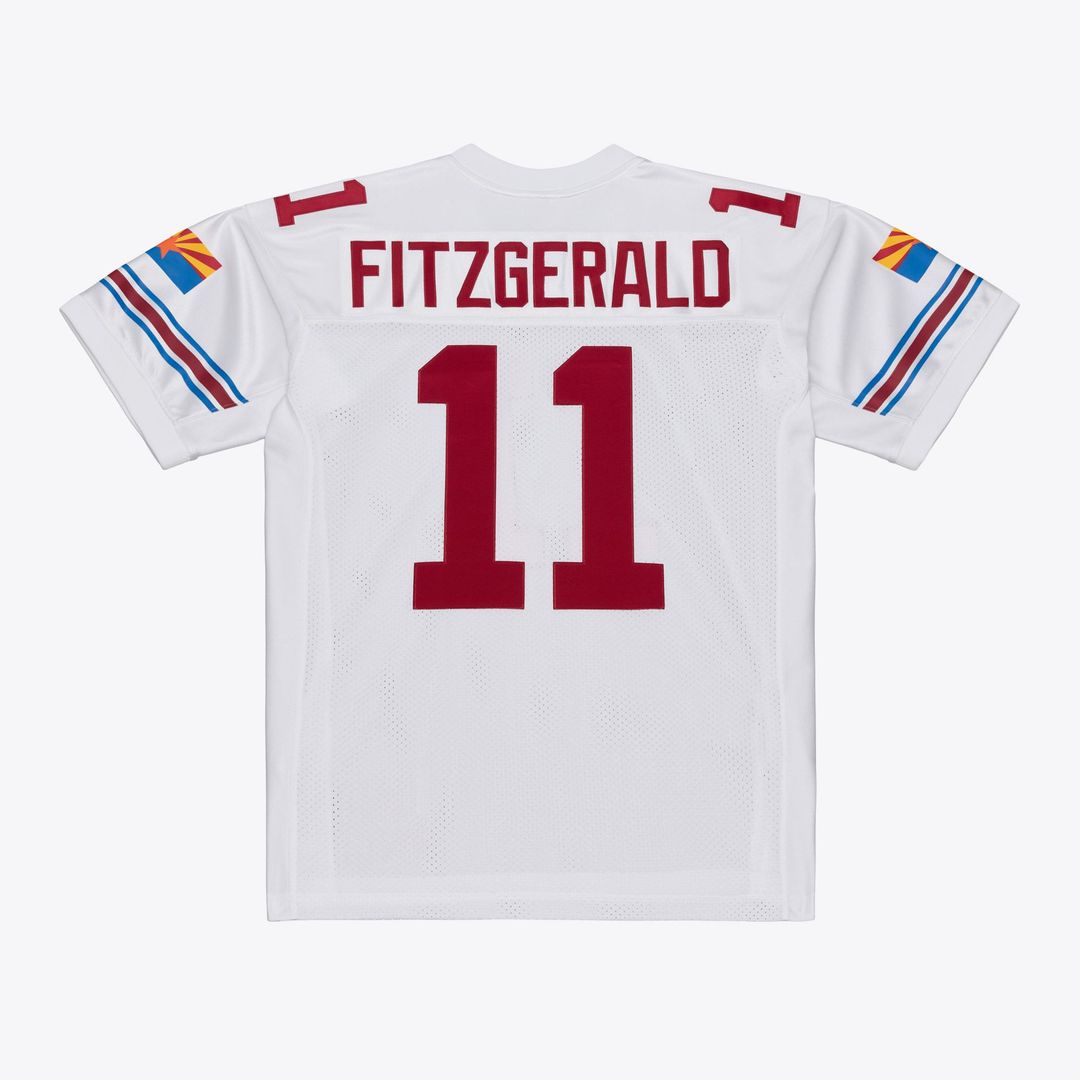 Arizona Cardinals Larry Fitzgerald Mitchell & Ness White 2004 Authentic Throwback Jersey product image 3, provided for