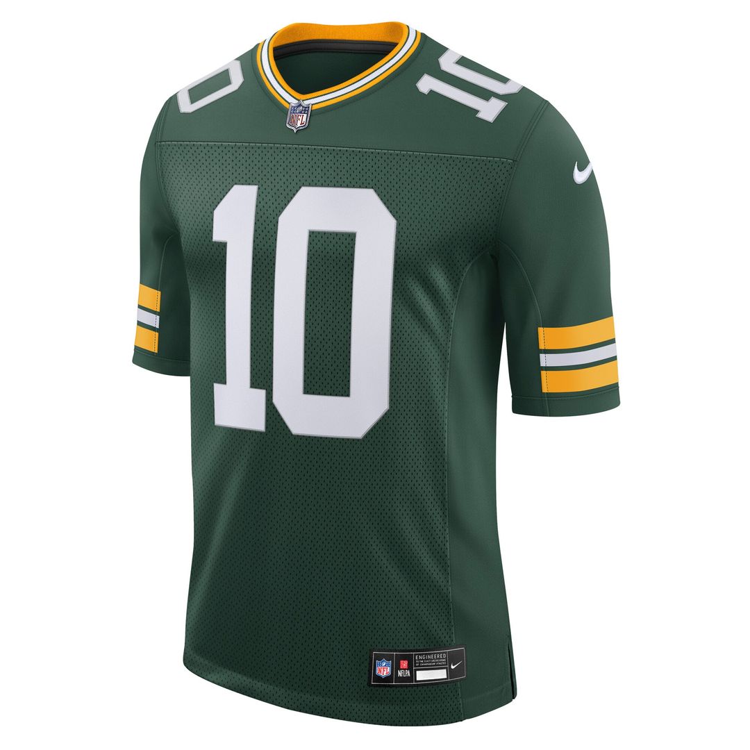 Green Bay Packers Jordan Love Nike Green Team Vapor Untouchable Limited Jersey product image 2, provided for visual