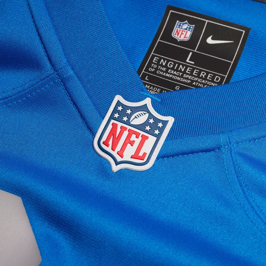 Detroit Lions Barry Sanders Nike Blue Alternate Game Jersey product image 4, provided for visual reference and product