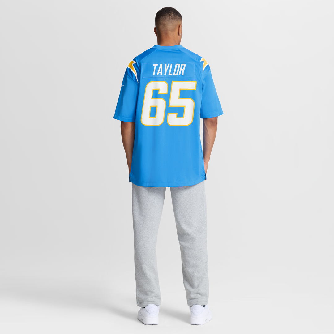 Los Angeles Chargers Logan Taylor Nike Powder Blue Team Game Jersey product image 3, provided for visual reference and