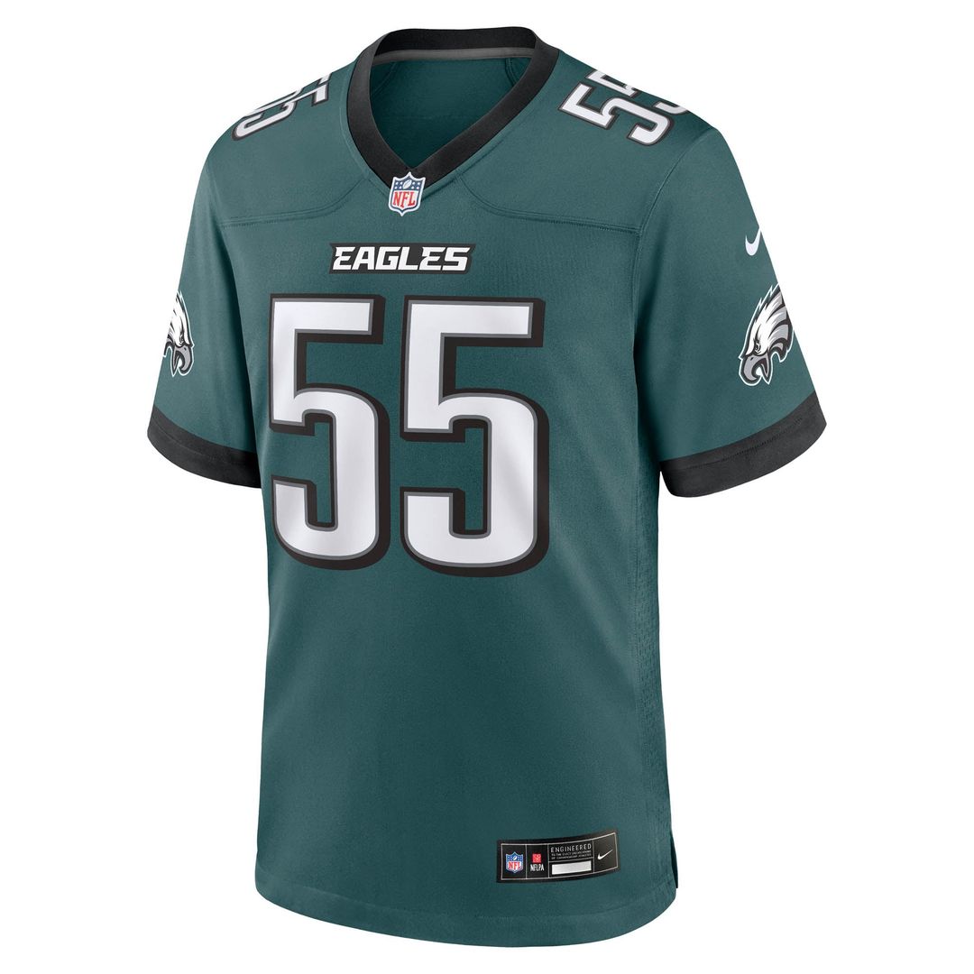 Philadelphia Eagles Brandon Graham Nike Midnight Green Team Game Jersey product image 2, provided for visual reference and