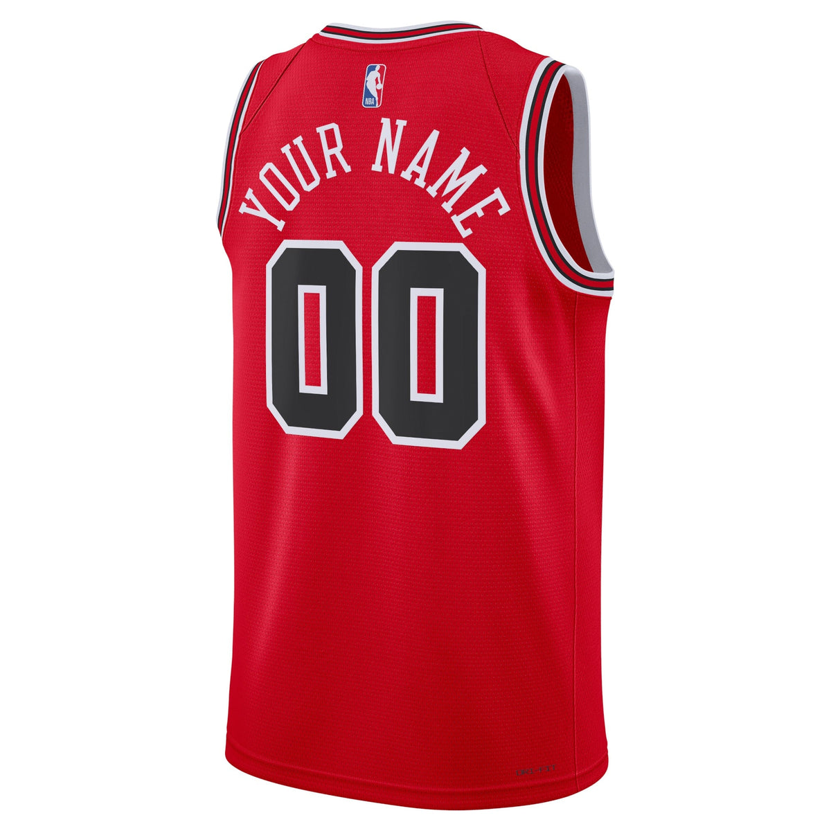 Chicago Bulls Nike Icon Swingman Jersey - Custom - Unisex product image 3, provided for visual reference and product detail