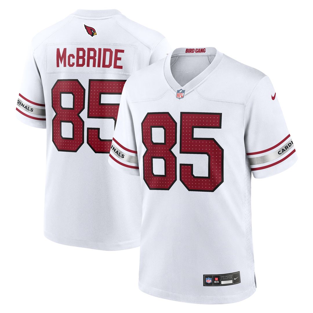 Arizona Cardinals Trey McBride Nike White Game Jersey product image 1, provided for visual reference and product detail