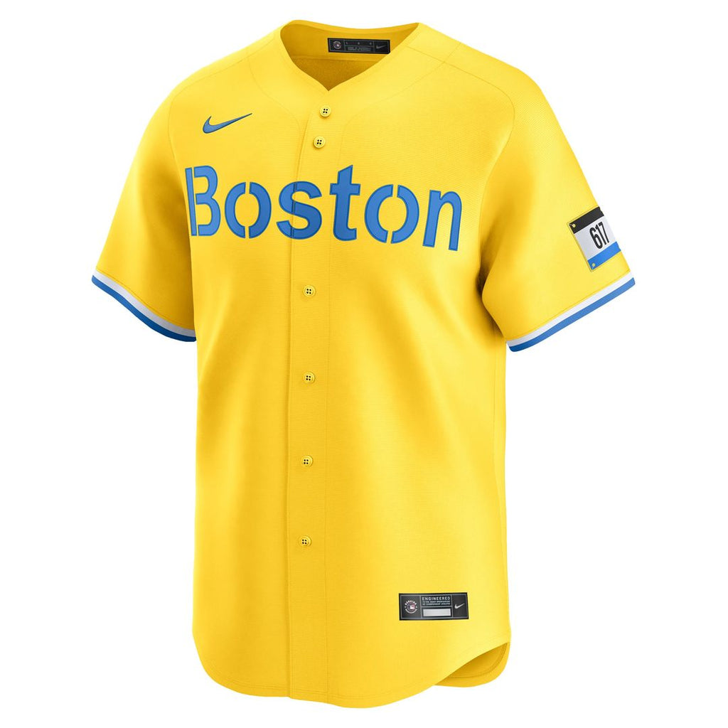 Boston Red Sox David Ortiz Nike Gold City Connect Retired Player Jersey product image 2, provided for visual reference and
