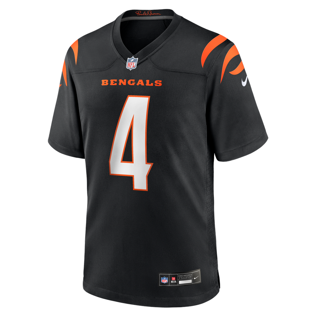 Cincinnati Bengals Sean Clifford Nike Black Team Game Jersey product image 2, provided for visual reference and product