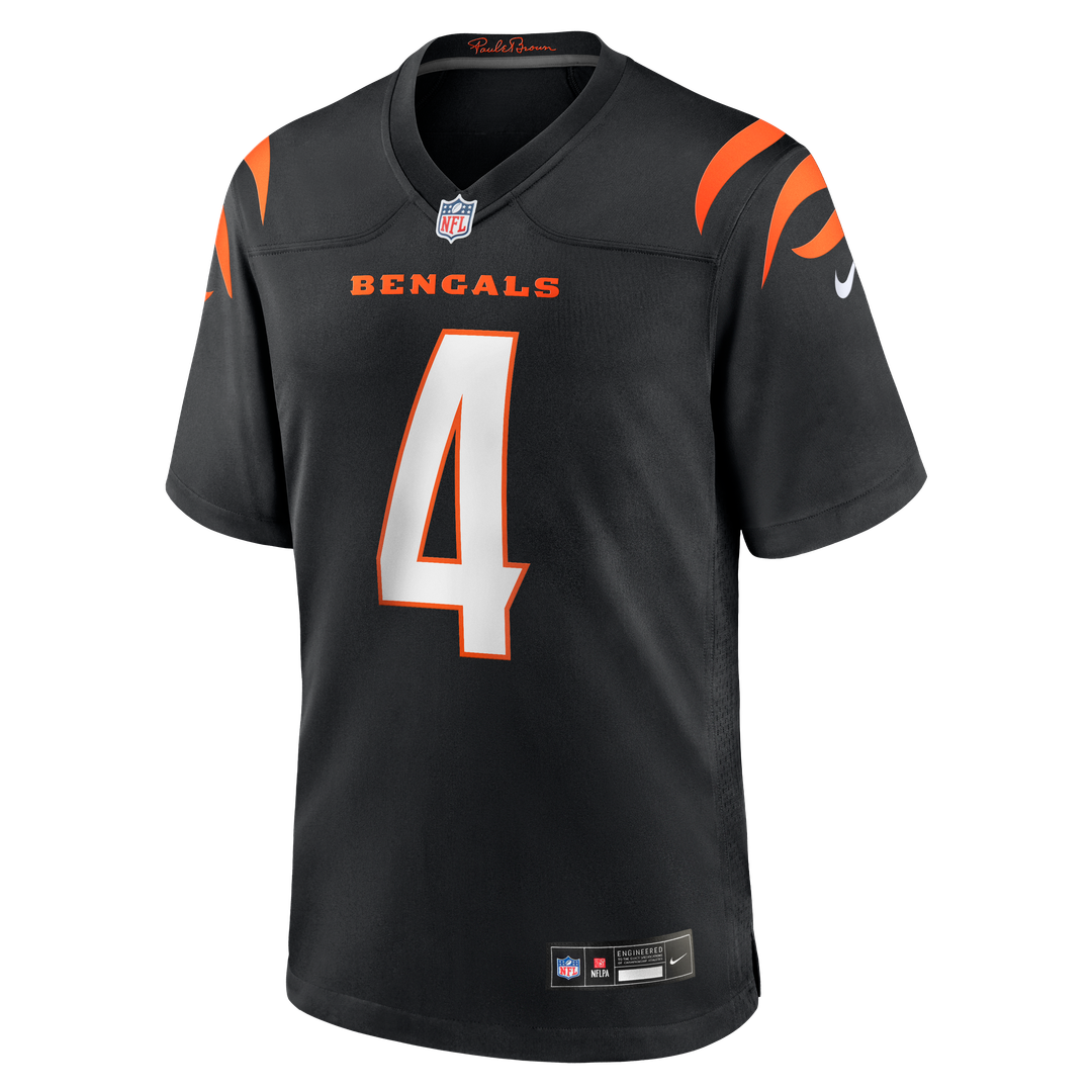 Cincinnati Bengals Sean Clifford Nike Black Team Game Jersey product image 2, provided for visual reference and product