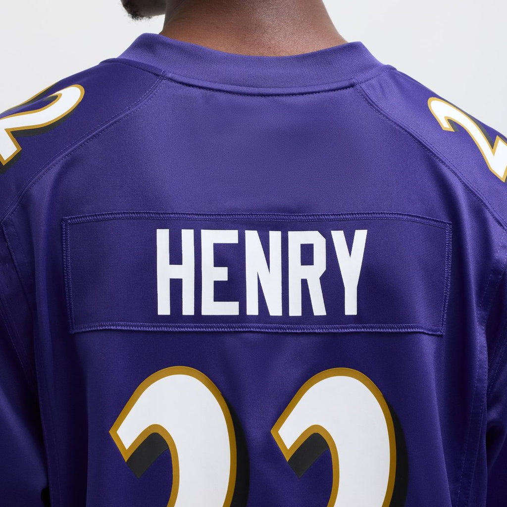 Baltimore Ravens Derrick Henry Nike Purple Game Player Jersey product image 8, provided for visual reference and product