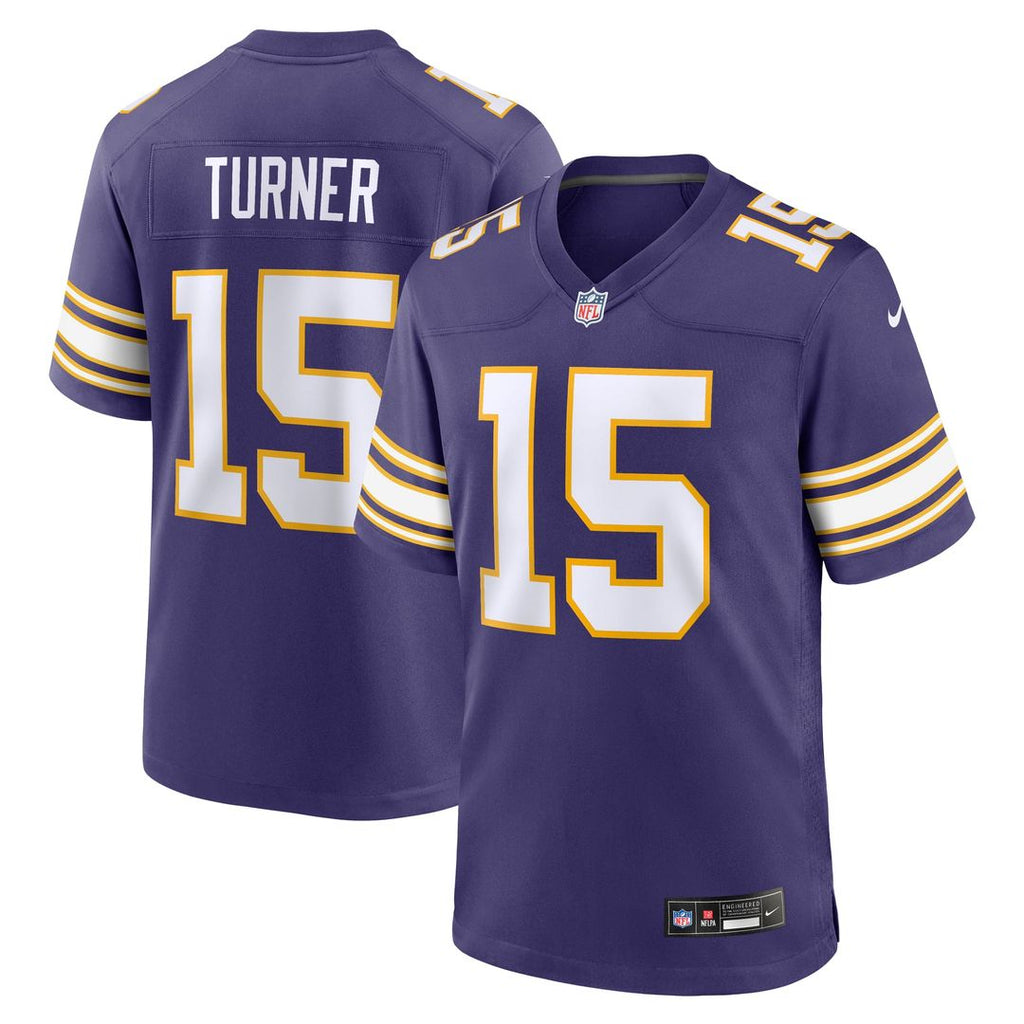 Minnesota Vikings Dallas Turner Nike White Game Jersey product image 7, provided for visual reference and product detail