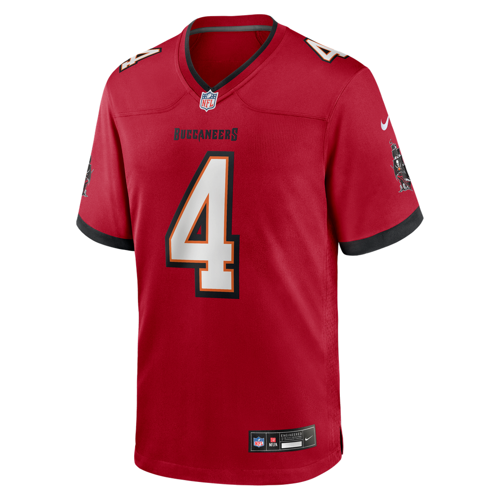 Tampa Bay Buccaneers Chase McLaughlin Nike Red Game Player Jersey product image 2, provided for visual reference and product