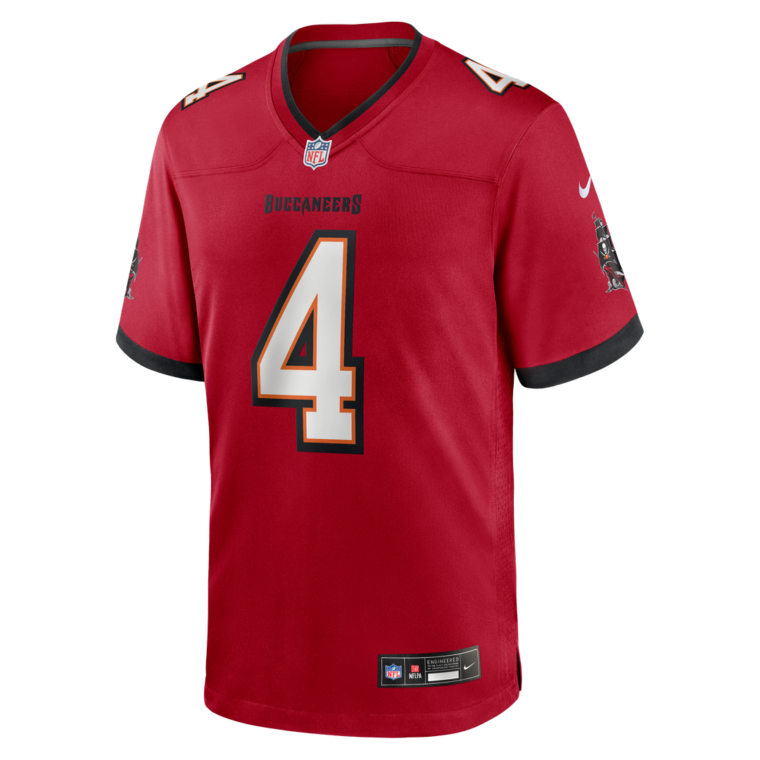 Tampa Bay Buccaneers Chase McLaughlin Nike Red Game Player Jersey product image 2, provided for visual reference and product