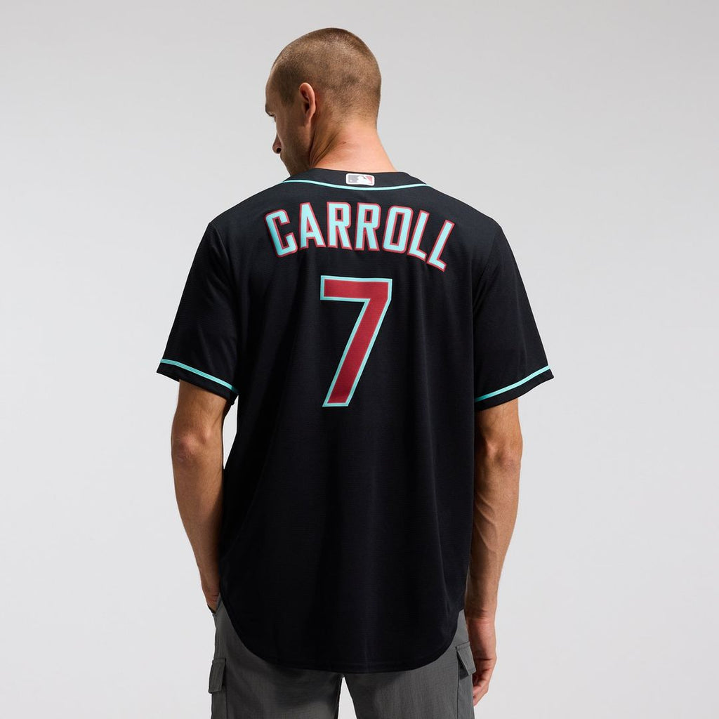Arizona Diamondbacks Corbin Carroll Nike Black Alternate Replica Jersey product image 3, provided for visual reference and