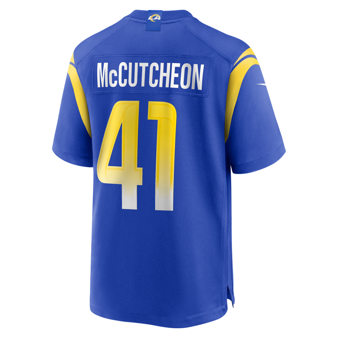 Los Angeles Rams Cameron McCutcheon Nike Royal Game Jersey product image 3, provided for visual reference and product detail