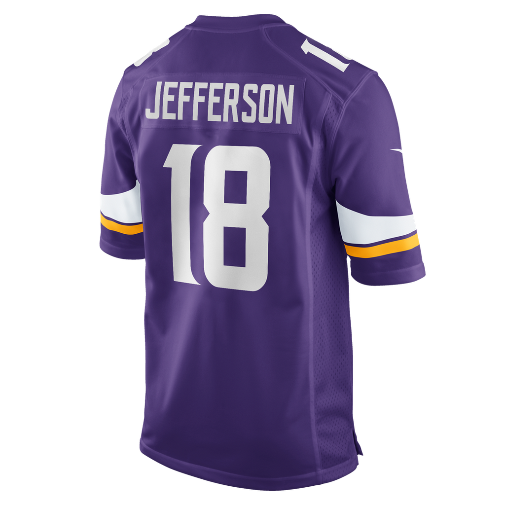 Minnesota Vikings Justin Jefferson Nike White Game Player Jersey product image 13, provided for visual reference and product