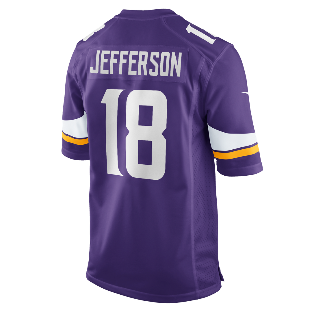 Minnesota Vikings Justin Jefferson Nike White Game Player Jersey product image 13, provided for visual reference and product