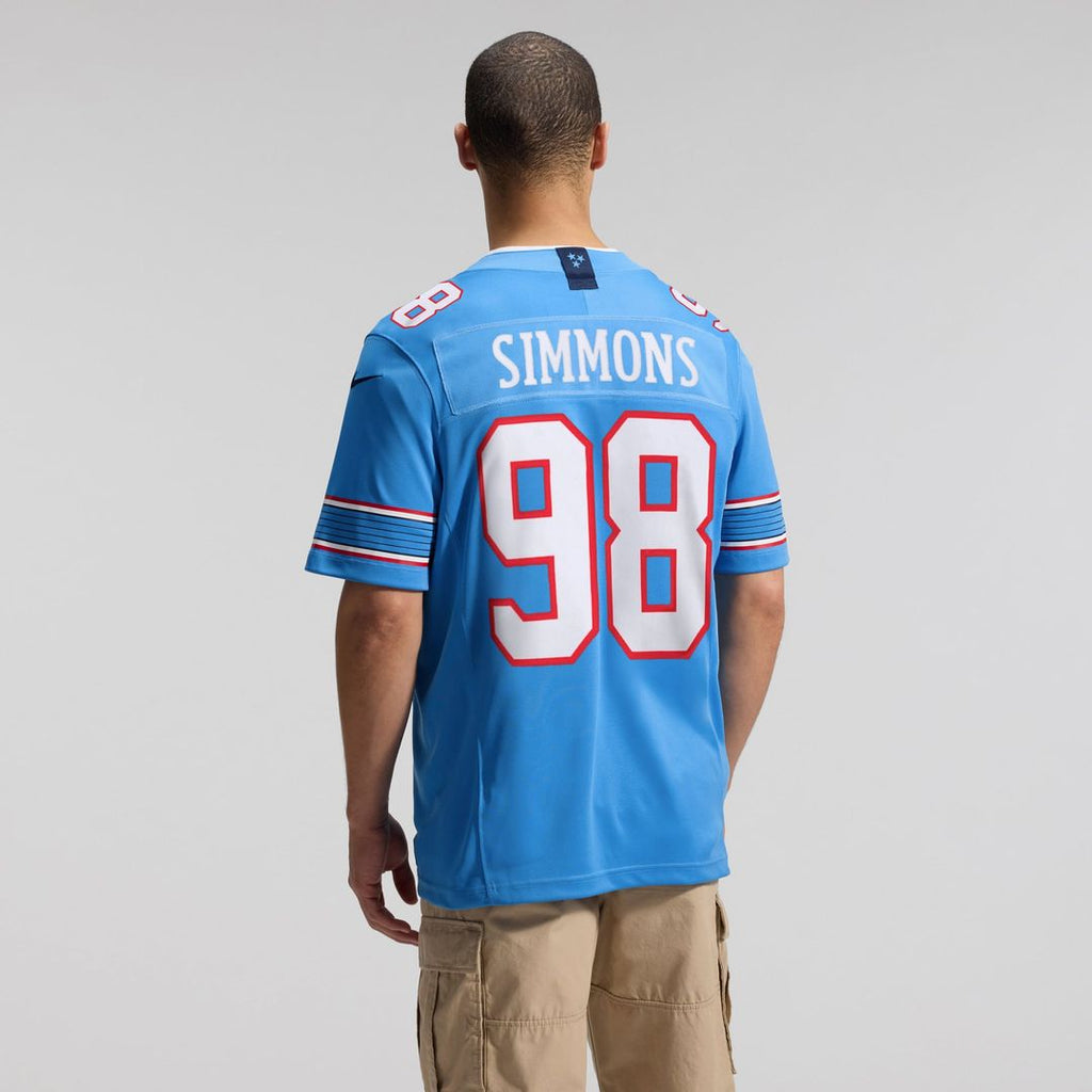 Tennessee Titans Jeffery Simmons Nike White Vapor F.U.S.E. Stitched Limited Jersey product image 31, provided for visual