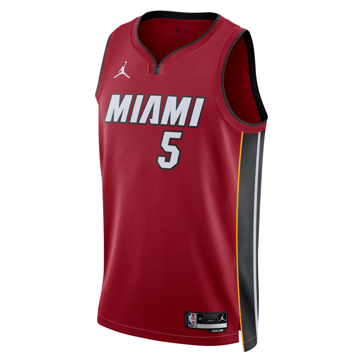 Miami Heat Jordan Brand Statement Edition Swingman Jersey - Red - Nikola Jović - Unisex product image 3, provided for visual