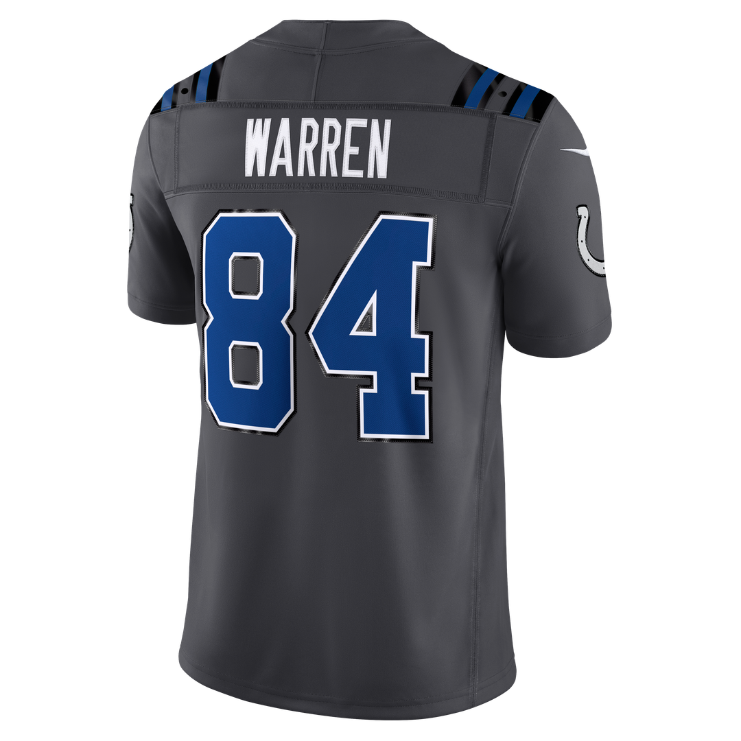 Indianapolis Colts Tyler Warren Nike Anthracite 2026 Rivalries Collection Stitched Limited Jersey product image 3, provided