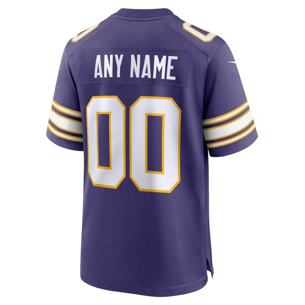 Minnesota Vikings Nike White Alternate Custom Game Jersey product image 9, provided for visual reference and product detail