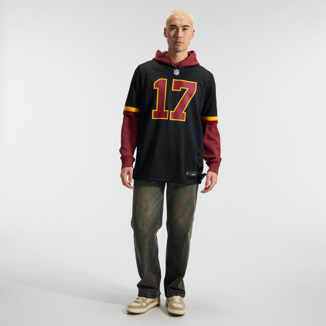 Hail Raiser Washington Commanders Terry McLaurin Nike Black Alternate Game Jersey product image 4, provided for visual