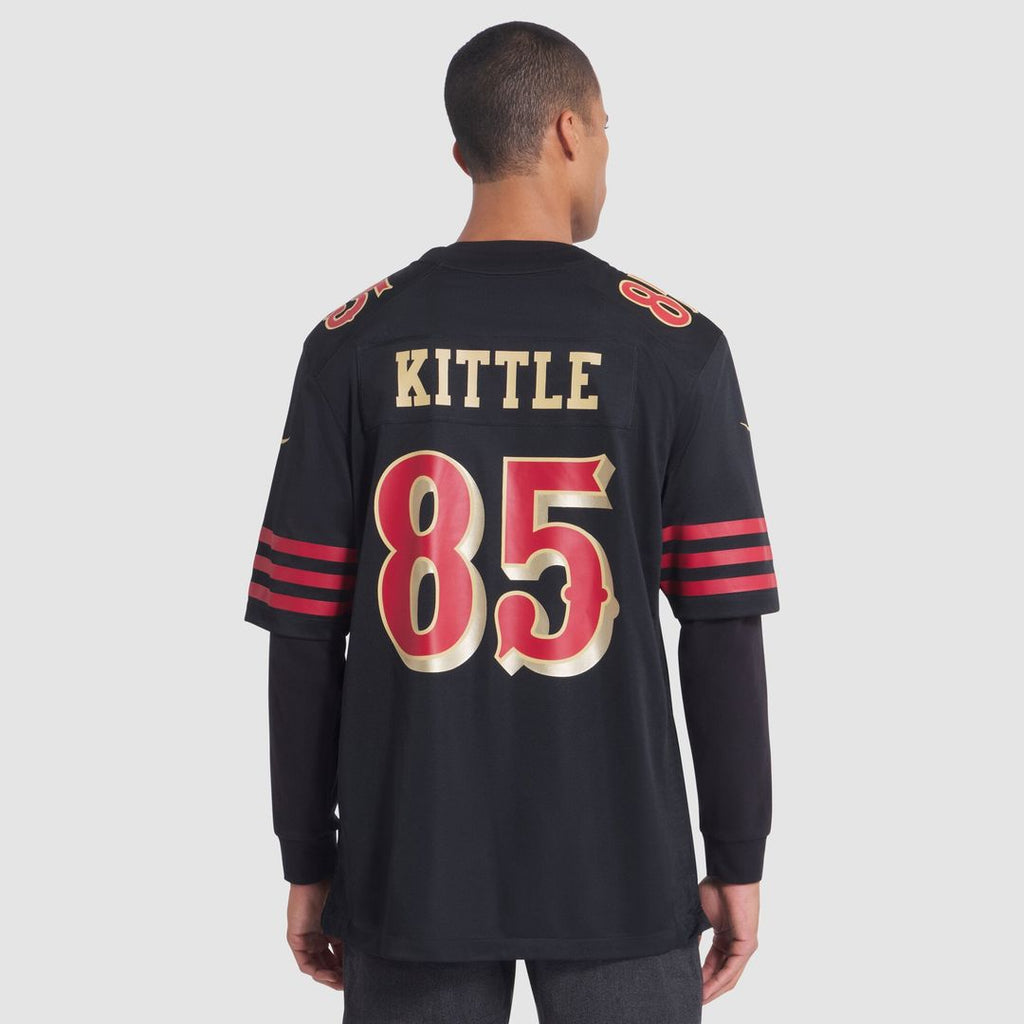 San Francisco 49ers George Kittle Nike Black Rivalries Collection Game Jersey product image 5, provided for visual reference