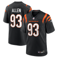 Cincinnati Bengals Jonathan Allen Nike Black Team Game Jersey product image 1, provided for visual reference and product