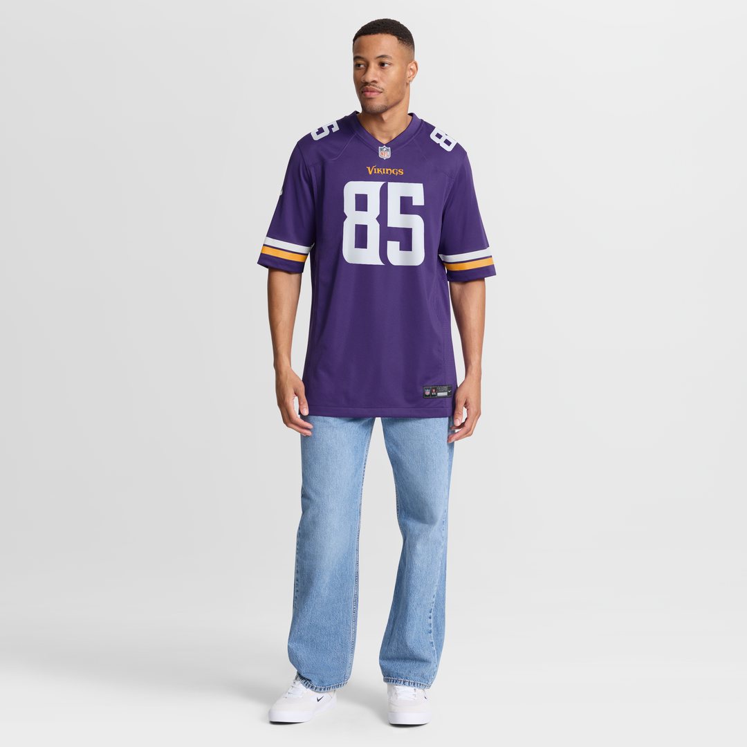 Minnesota Vikings Ben Yurosek Nike Purple Team Game Jersey product image 7, provided for visual reference and product detail