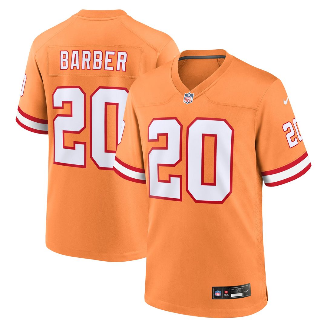 Tampa Bay Buccaneers Ronde Barber Nike Orange Retired Player Alternate Game Jersey product image 7, provided for visual