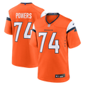 Denver Broncos Ben Powers Nike Orange Team Game Jersey product image 1, provided for visual reference and product detail