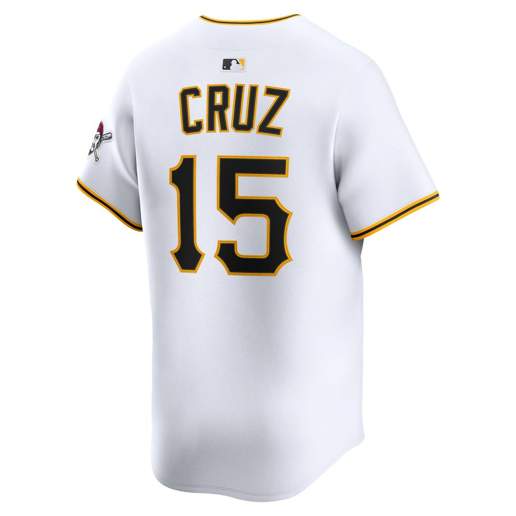 Pittsburgh Pirates Oneil Cruz Nike White Home Limited Player Jersey product image 3, provided for visual reference and