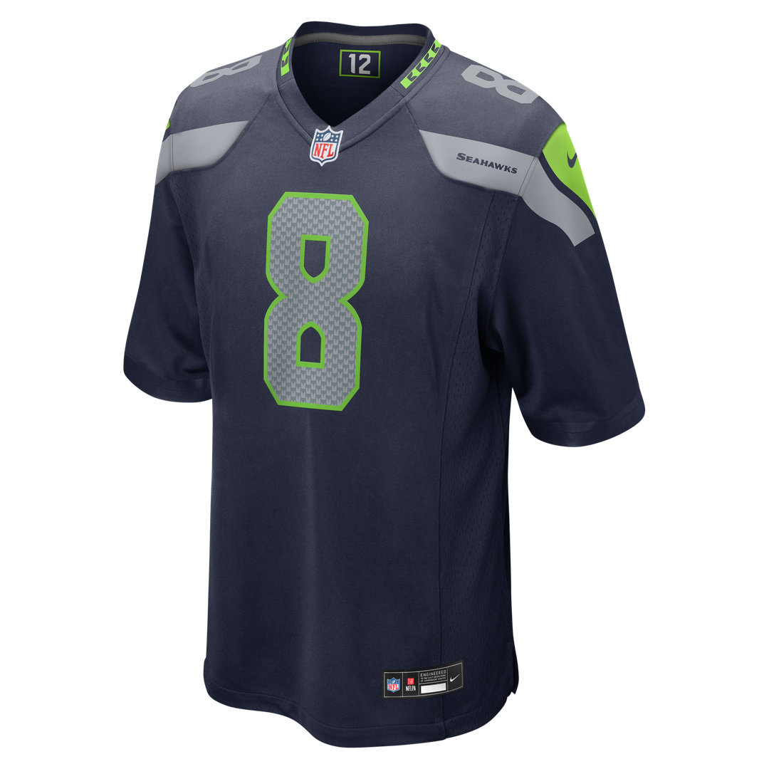 Seattle Seahawks Jadarian Price Nike College Navy Team Game Jersey product image 8, provided for visual reference and