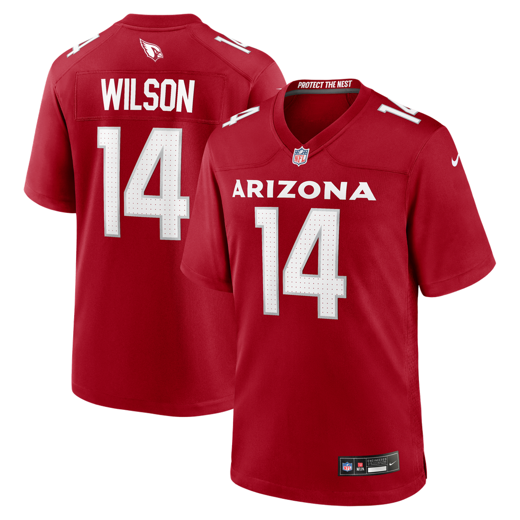 Arizona Cardinals Michael Wilson Nike Cardinal Team Game Jersey product image 1, provided for visual reference and product