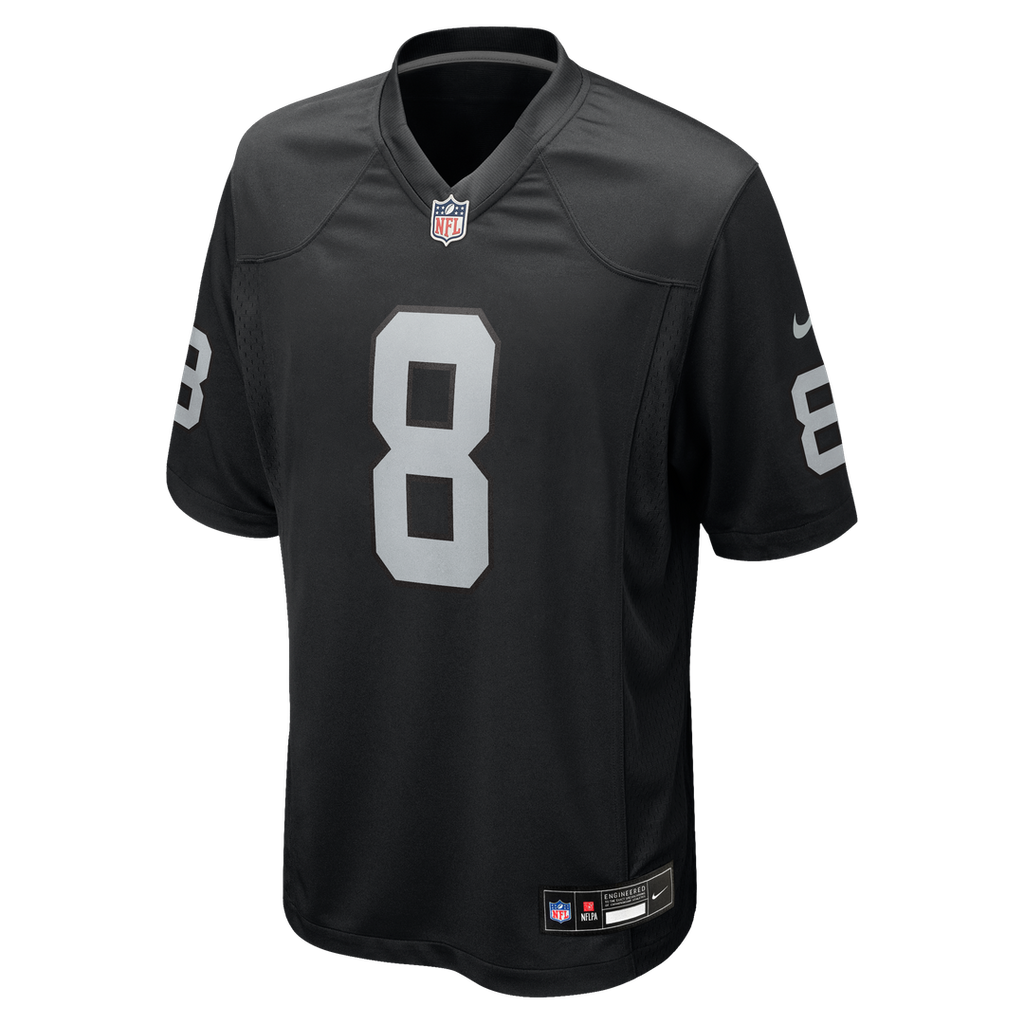 Las Vegas Raiders Kirk Cousins Nike Black Team Game Jersey product image 2, provided for visual reference and product detail