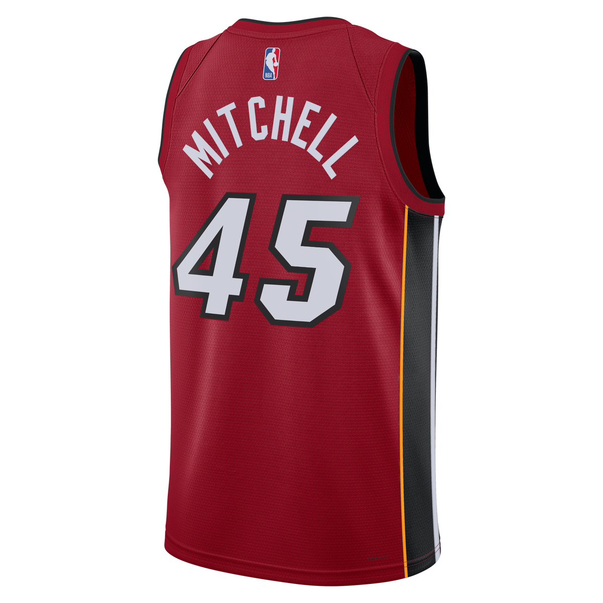 Miami Heat Jordan Brand Statement Edition Swingman Jersey - Red - Davion Mitchell - Unisex product image 4, provided for