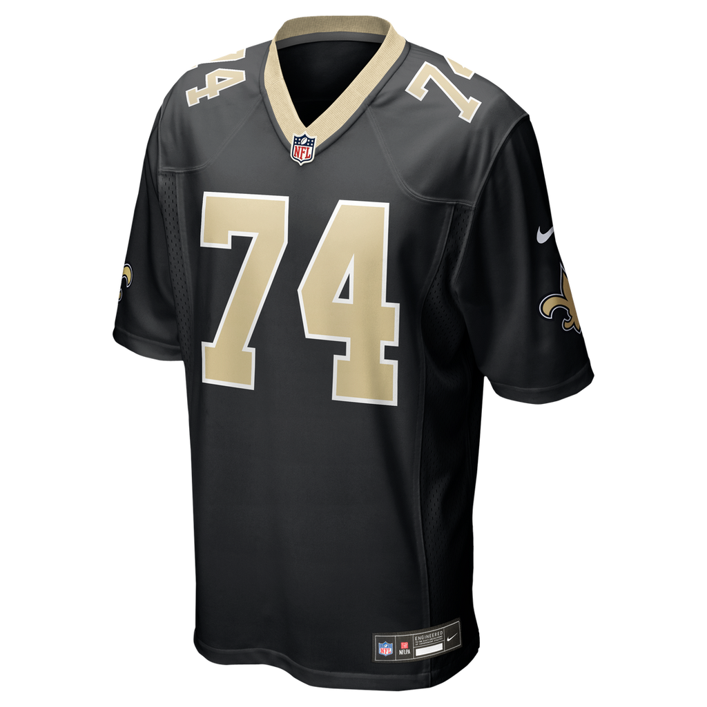 New Orleans Saints Xavier Truss Nike Black Team Game Jersey product image 2, provided for visual reference and product